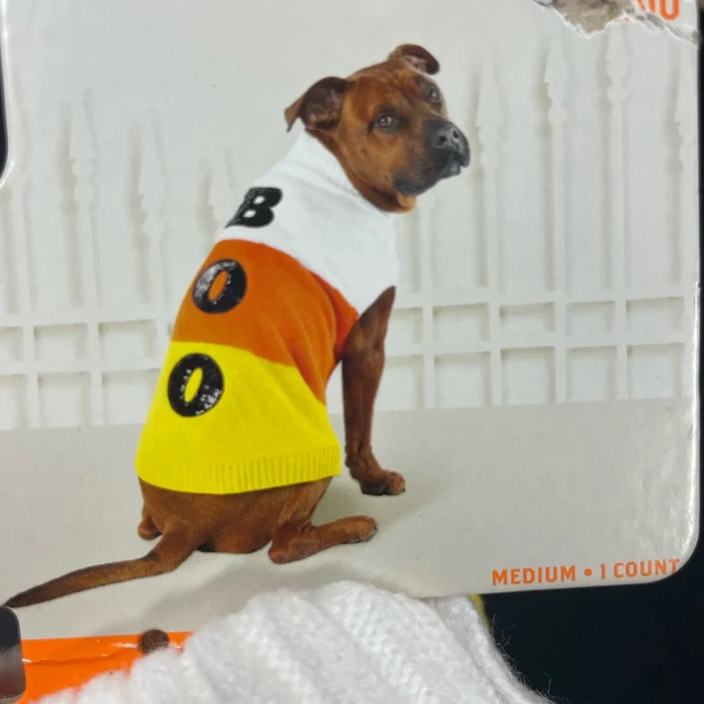 Dog outfit Halloween Boo dog clothing sweater